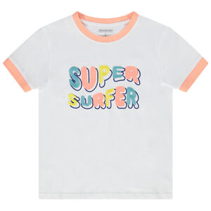 Camiseta de manga corta de jersey con estampado divertido para niño 