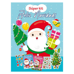 Libro para colorear Súper Kit de Navidad +5 años 