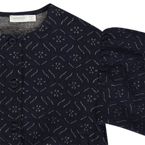 Chaleco de felpa acolchada con mangas globo para niña 