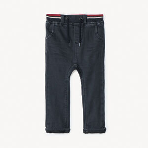 Jean doublé micropolaire à taille élastiquée pour bébé garçon  Main Jean doublé micropolaire à taille élastiquée pour bébé garçon