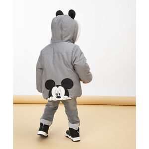 Parka twisted à capuche ludique et broderie Mickey Disney pour bébé garçon Main Parka twisted à capuche ludique et broderie Mickey Disney pour bébé garçon