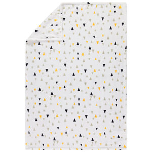 Cobija de sherpa con estampado de triángulos  Main Cobija de sherpa con estampado de triángulos