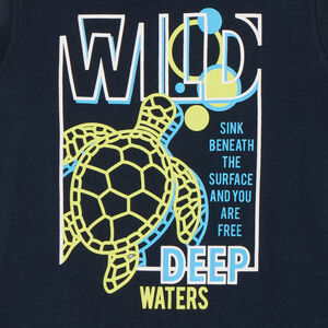 Playera de jersey con estampado para niño 