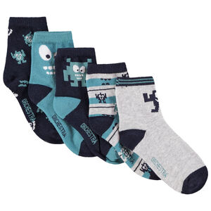 Lot de 5 paires de chaussettes fantaisies pour garçon Main Lot de 5 paires de chaussettes fantaisies pour garçon