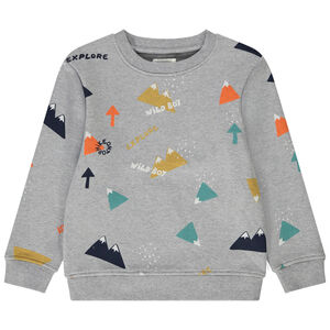 Sudadera felpa estampado montañas 