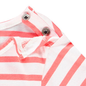 Camiseta de rayas de manga corta para bebé unisex 