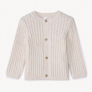 Chaleco de punto acanalado efecto neps para bebé 