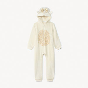 Surpyjama ludique biche en sherpa pour fille  Main Surpyjama ludique biche en sherpa pour fille