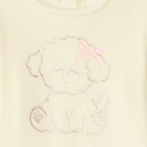 Conjunto de pijama de terciopelo de 2 piezas para bebé niña con estampado divertido. 