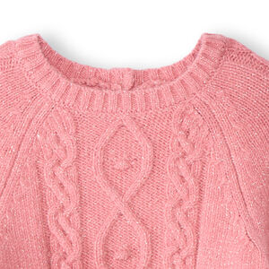 Poncho de punto liso para bebé niña 