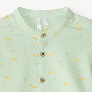 Camisa de manga corta con estampado de cocodrilo para bebé niño 