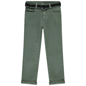 Vaqueros con cinturón desmontable para niño 