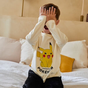 Pijama de 2 piezas de polar para niño con estampado de Pokémon. 