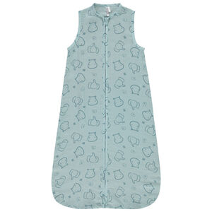 Saquito de dormir sin mangas en doble gasa TOG 0.5 estampado animales para bebé niño 