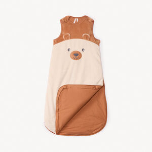Saco de dormir de terciopelo TOG 3 con mangas desmontables Oso para bebé 