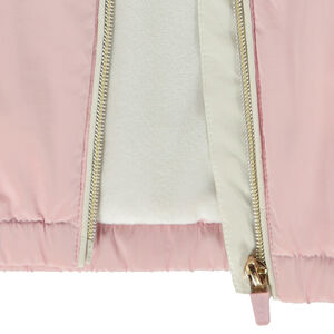 Chaqueta cortavientos bicolor acolchada y forrada para niña 