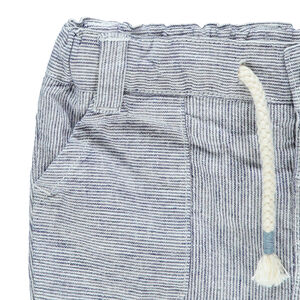 Bermuda a rayas con bolsillos 