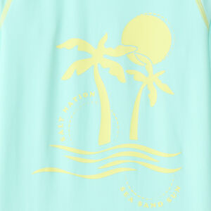 Camiseta de manga larga anti-UV SPF 50+ palmeras para niño 