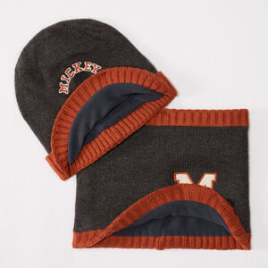 Conjunto de gorro + bufanda para niño Mickey 