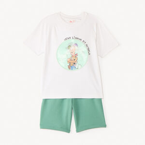 Conjunto de 2 piezas camiseta + pantalón corto con impresión lenticular Toy Story Disney - Pixar para niño. 