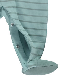 Pelele de felpa rayado con bordado de tigre para bebé niño 