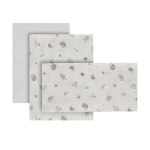 Juego de sábanas 3 piezas para moisés y carro Calma verde 