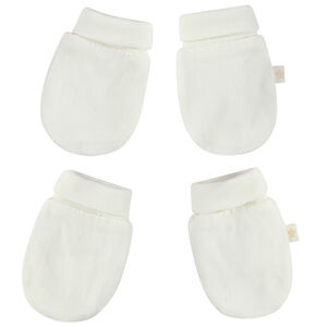 Lote de 2 pares de manoplas para recién nacidos. 