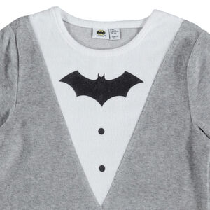 Pijama de terciopelo efecto traje estampado Batman 