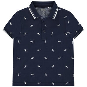 Polo manga corta estampado fantasía para niño 