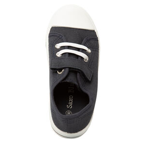 Zapatillas bajas de tela con cordones elásticos y velcro para bebé niño 