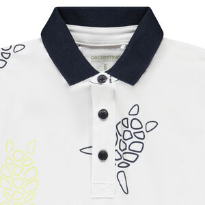 Polo de manga corta estampado de tortuga para niño 
