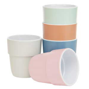 Vaso de melamina con motivo de corazones verde 