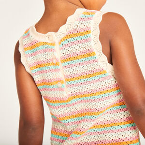 Vestido sin mangas de punto niña bebé 