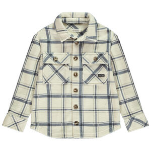 Camisa de cuadros con bolsillo para niño 