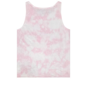 Camiseta sin mangas efecto tie & dye con flores en 3D niña 