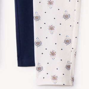 Pack de 2 leggings fantasía para niña 