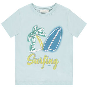 Camiseta de manga corta con motivo surf para niño 