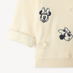 Sudadera oversize para bebé niña con bordado de Minnie Disney 