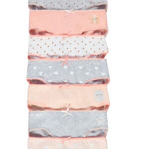 Pack de 7 braguitas print fantasía niña 