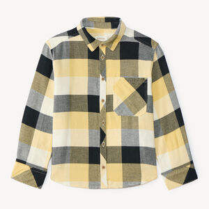Camisa de cuadros de manga larga para niño 