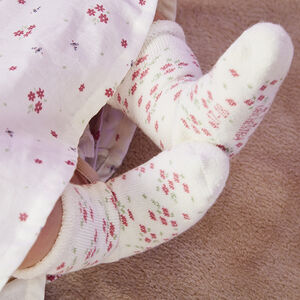 Pack de 3 pares de calcetines fantasía de punto para bebé niña 