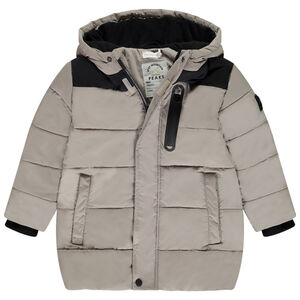 Chaqueta larga acolchada efecto color block para niño 