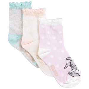 Pack de 3 pares de calcetines con estampado de personajes Disney niña 