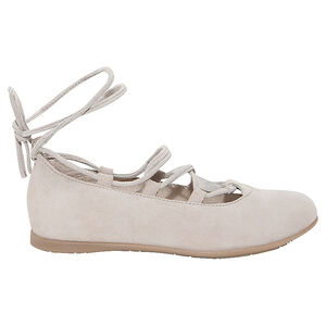 Manoletinas de cuero de antelina con lazada  Main Manoletinas de cuero de antelina con lazada