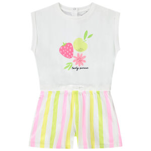 Combinaison corta 2 en 1 de punto de fantasía para niña 