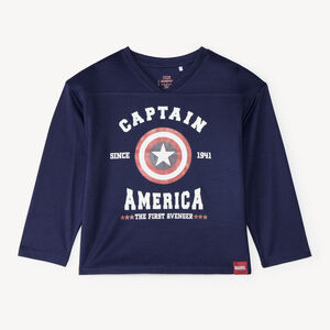 Camiseta de manga larga para niño Captain America Marvel Disney 