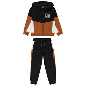 Ensemble jogging molleton avec gilet zippé pour garçon  Main Ensemble jogging molleton avec gilet zippé pour garçon