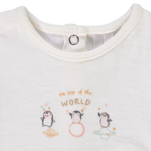 Conjunto 2 piezas estampado fantasía para bebé niña 