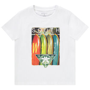 Camiseta de manga corta de jersey con fotoprint para niño 