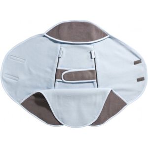 Couverture enveloppante Babynomade Fleece T1 - Taupe/Ciel 